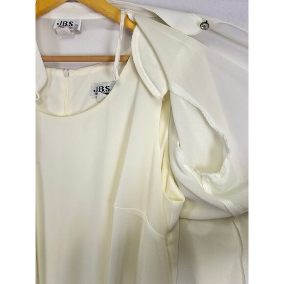 Vintage JBS white sheer duster jacket and sleeveless dress set 20w￼ - Picture 7 of 14